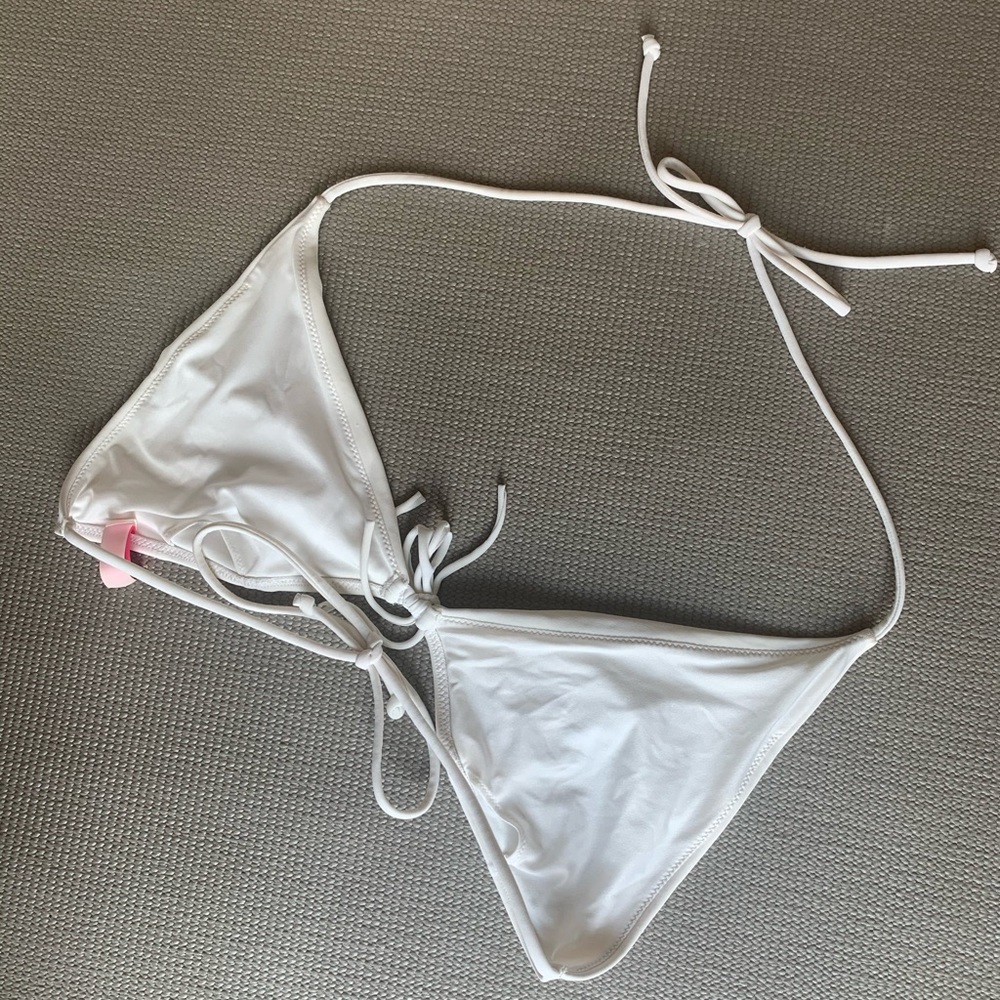 Victoria’s Secret white triangle bikini size L - Picture 3 of 5
